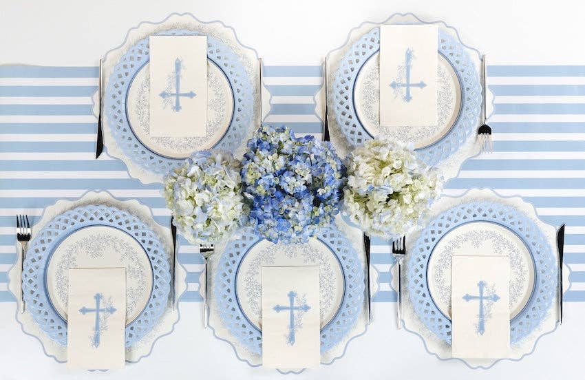 Cross Floral Elegance Guest Towels - 16 Per Pack