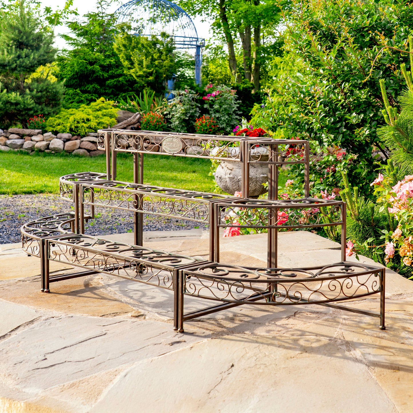 Three Tier Metal Plant Stand Display