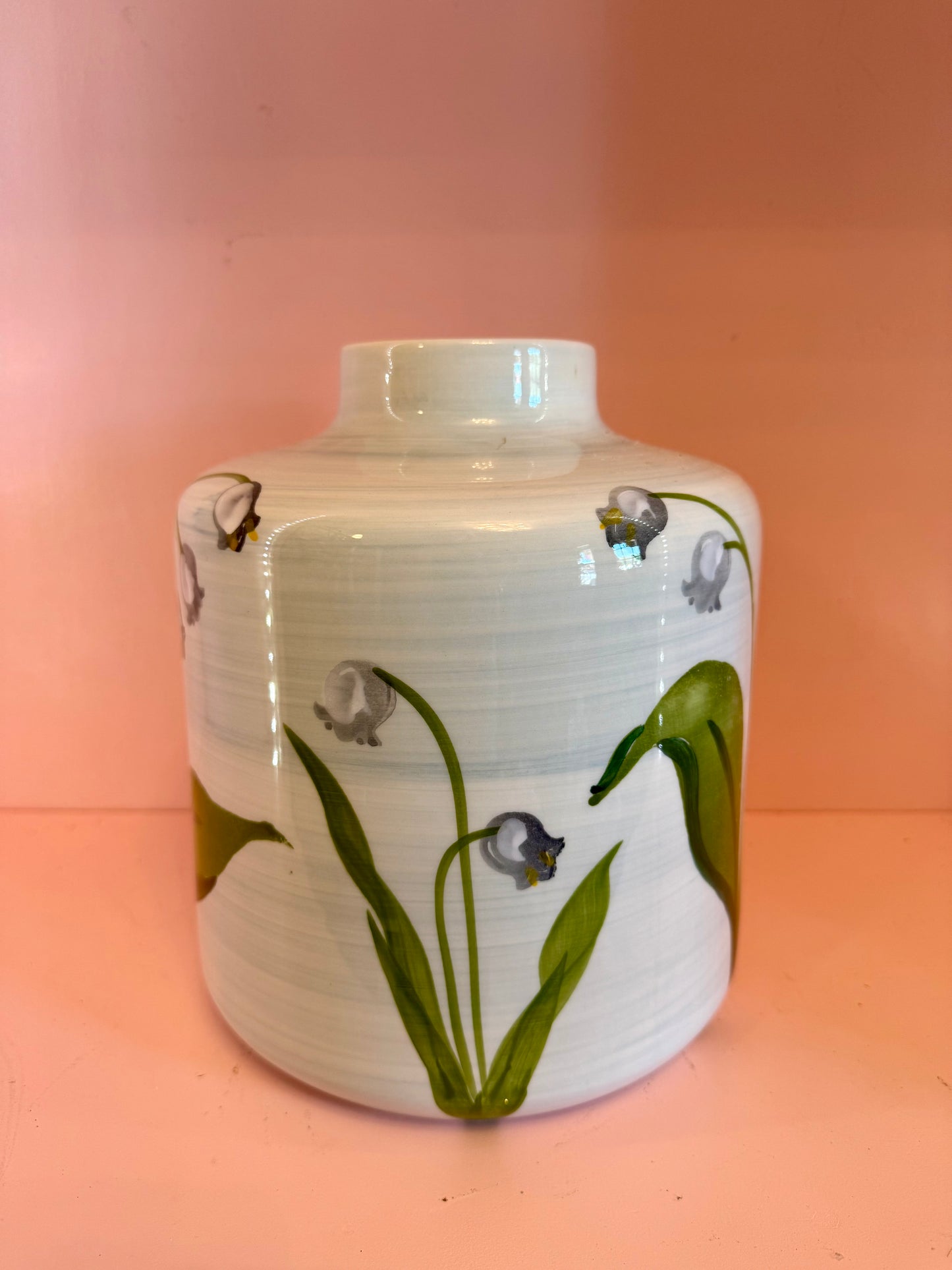 Lily of the Valley Ceramic Vase