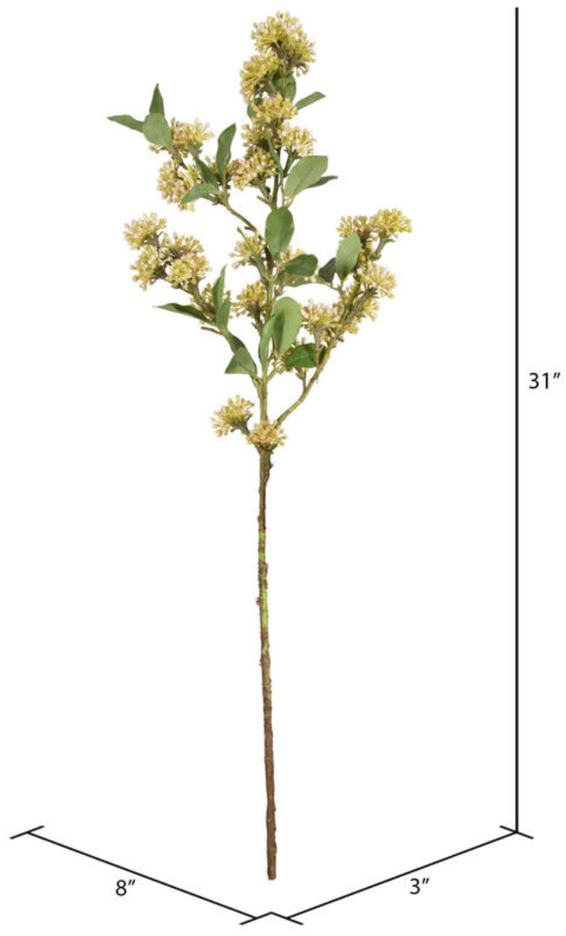 Mustard Yellow Wildberry Spray
