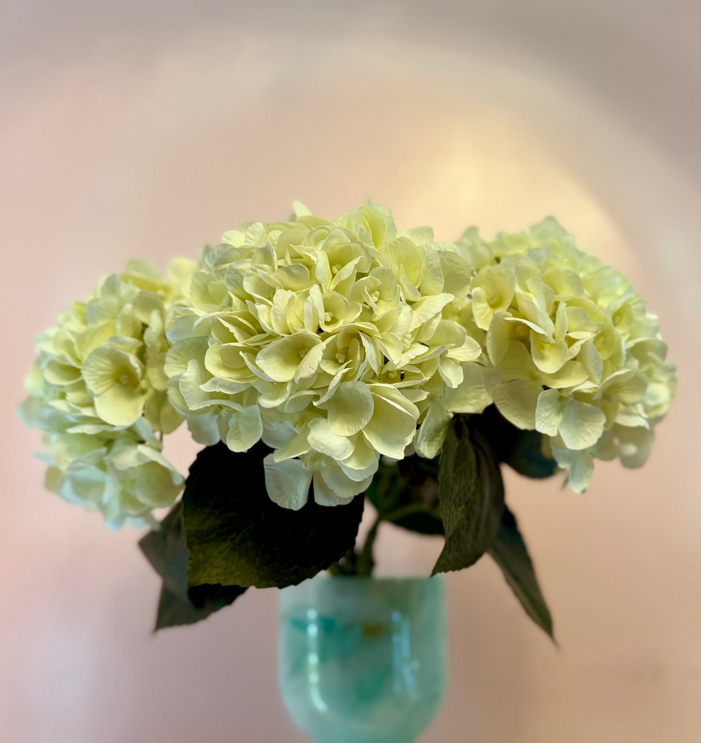 Real Touch Large Bloom White Hydrangea Bush