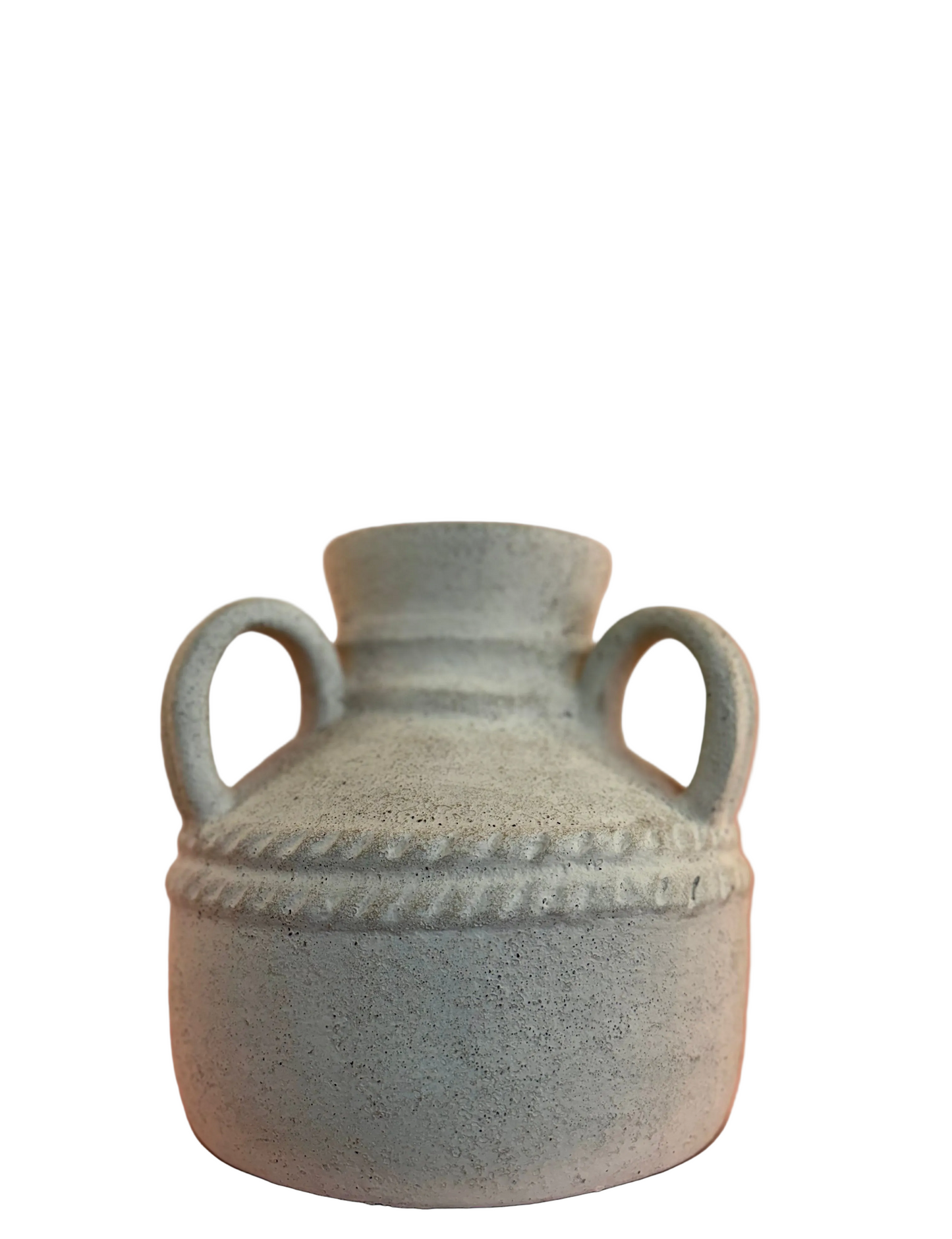 Weathered Terracotta Arched Handle Planter