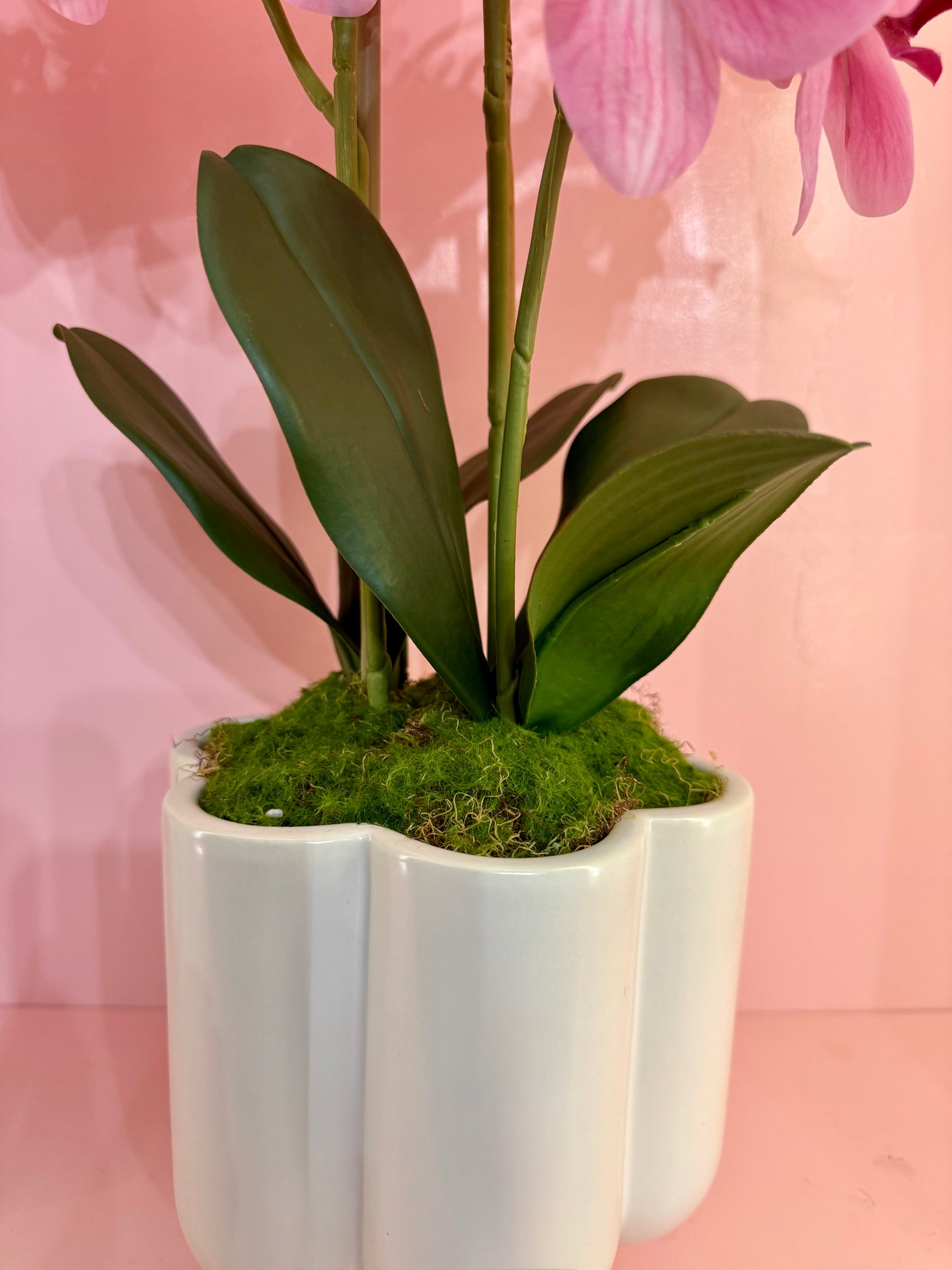 Vibrant Real Touch Orchid Centerpiece