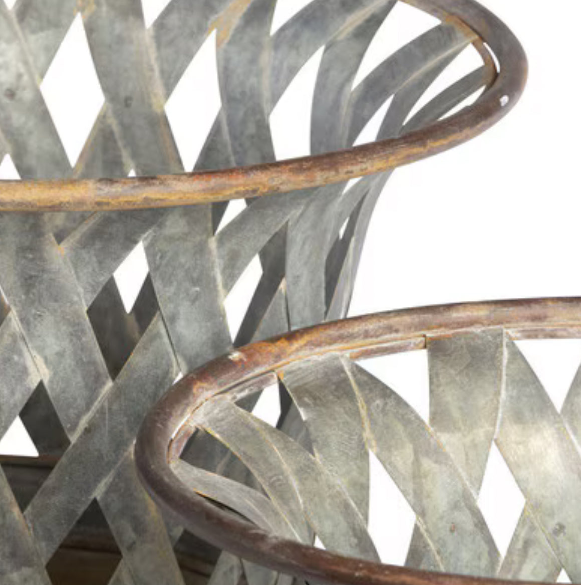 Woven Metal Classic Urns, Set of 2