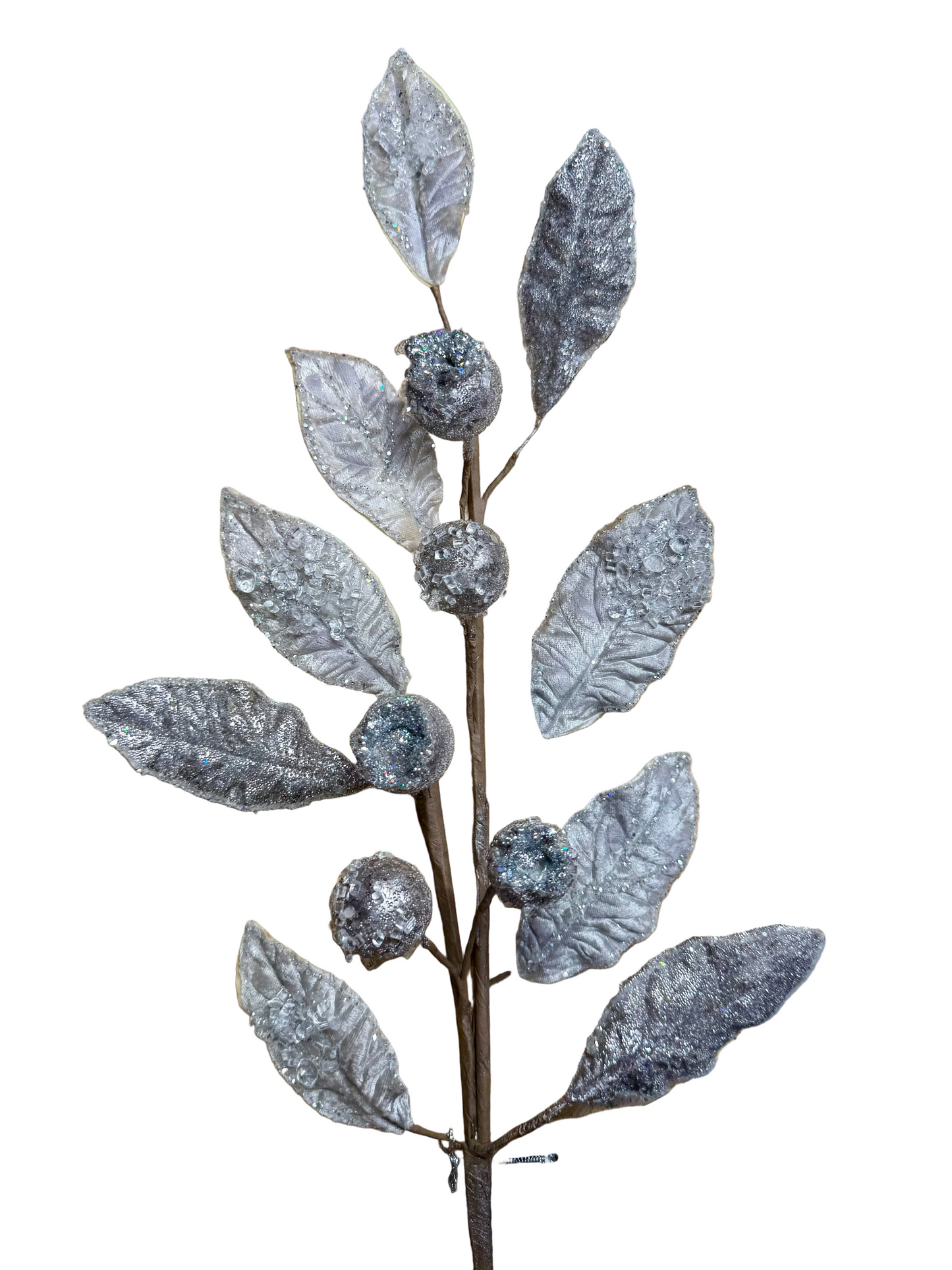 29” Jeweled Pod Leaf Spray