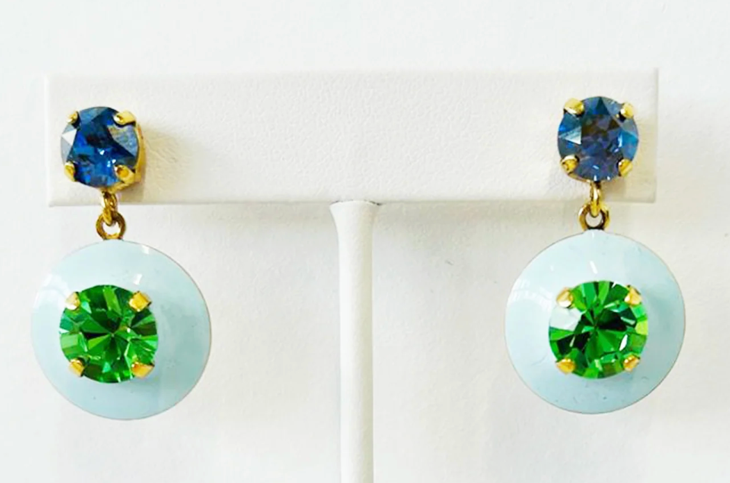 Janie Earrings-Light Blue