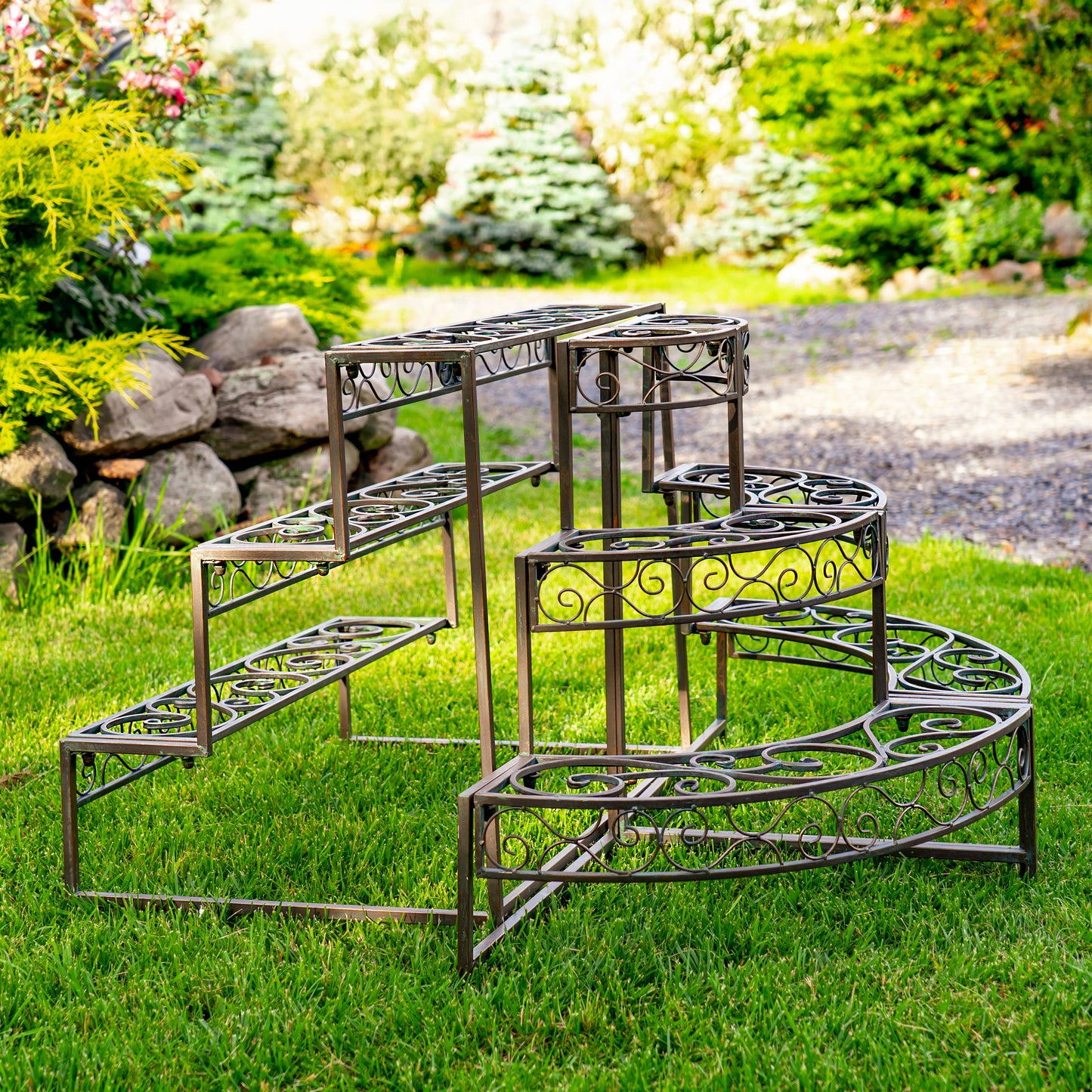 Three Tier Metal Plant Stand Display
