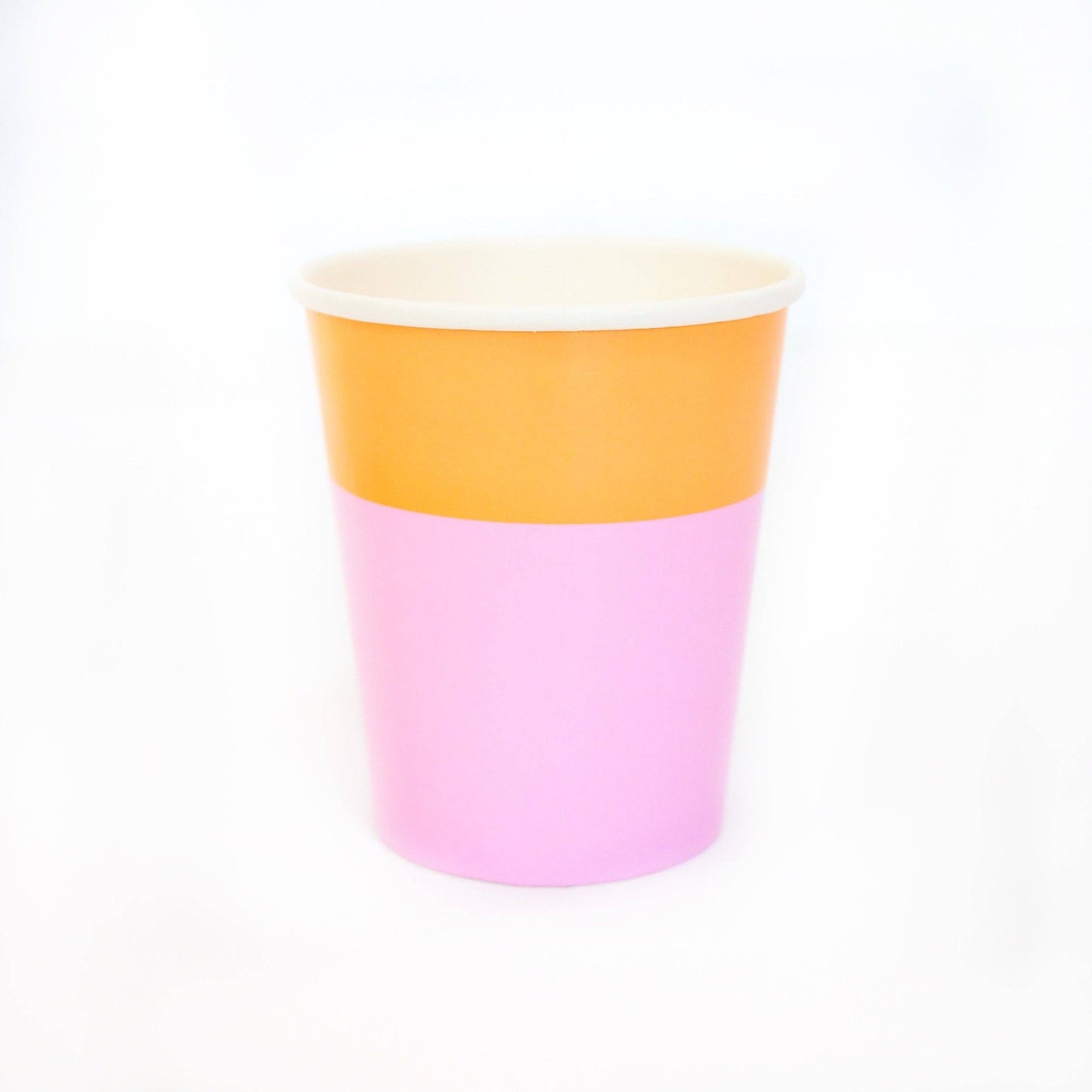 Color Blocked Paper Cups - 8 Pack