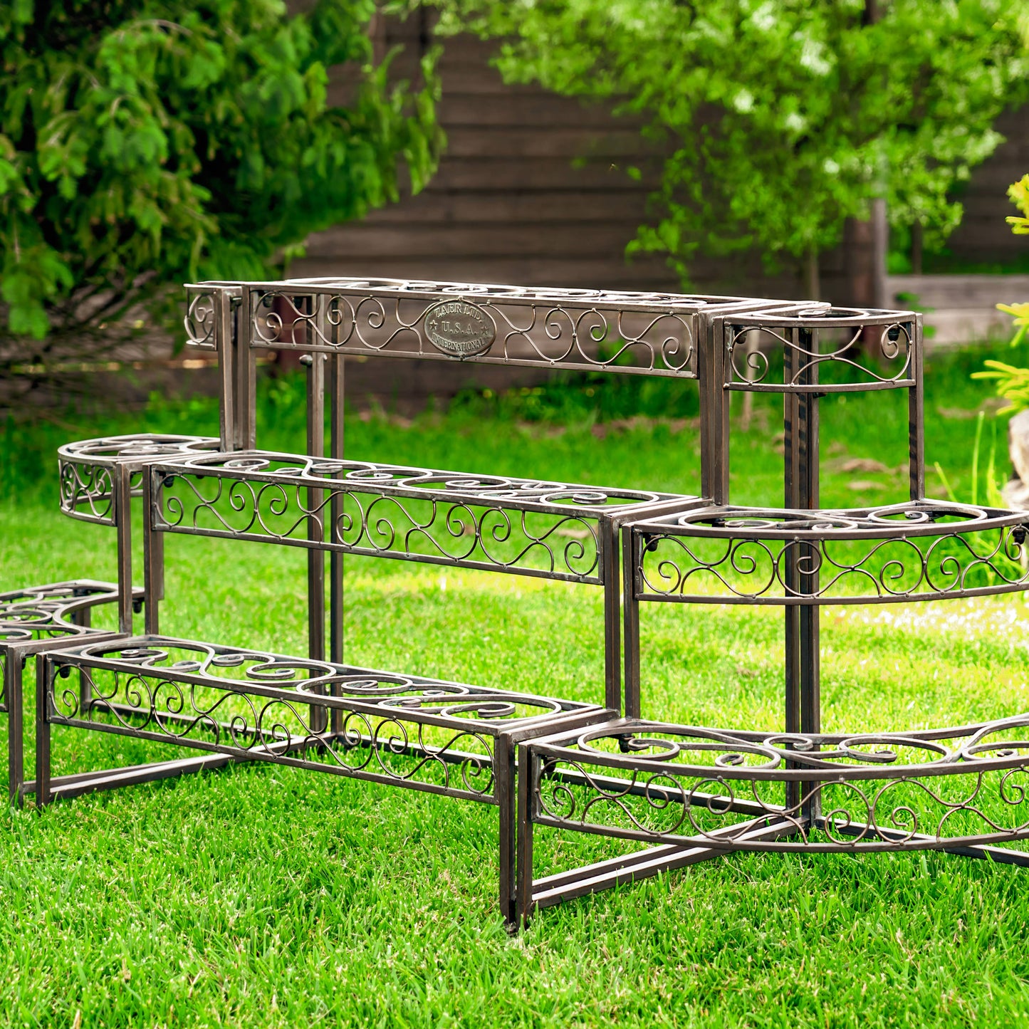 Three Tier Metal Plant Stand Display