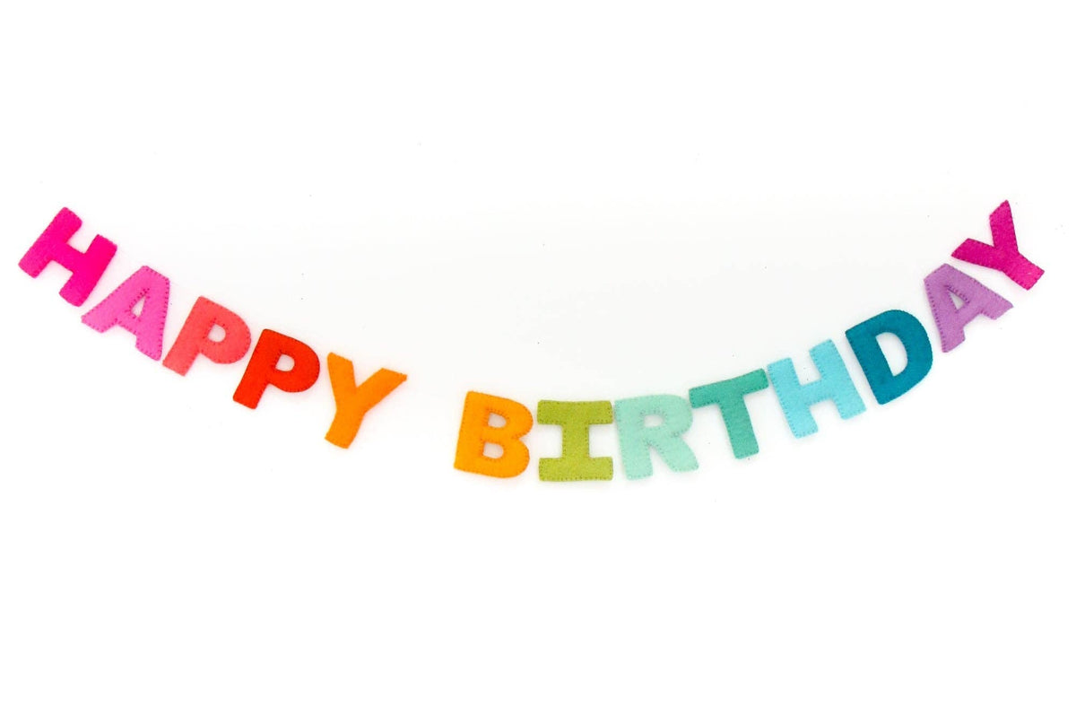 Happy Birthday Felt Garland