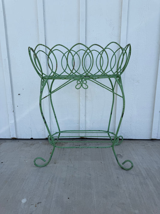 Oval Wrought Iron Plant Stand