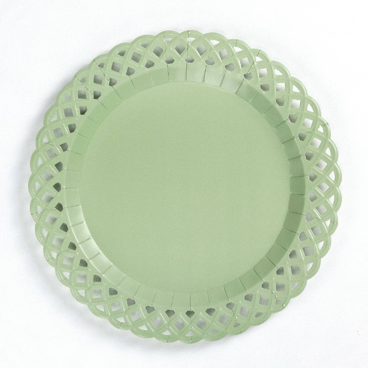11.5" Basketweave Dinner Paper Plates - Pack of 8