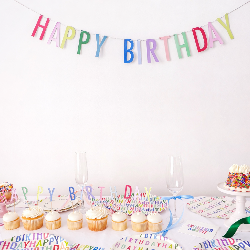 Multicolor “HAPPY BIRTHDAY” Banner