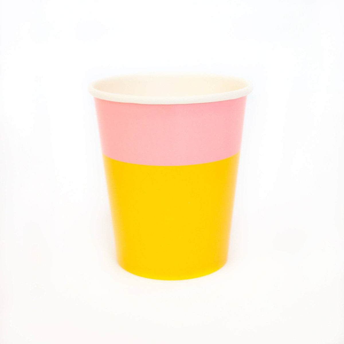 Color Blocked Paper Cups - 8 Pack