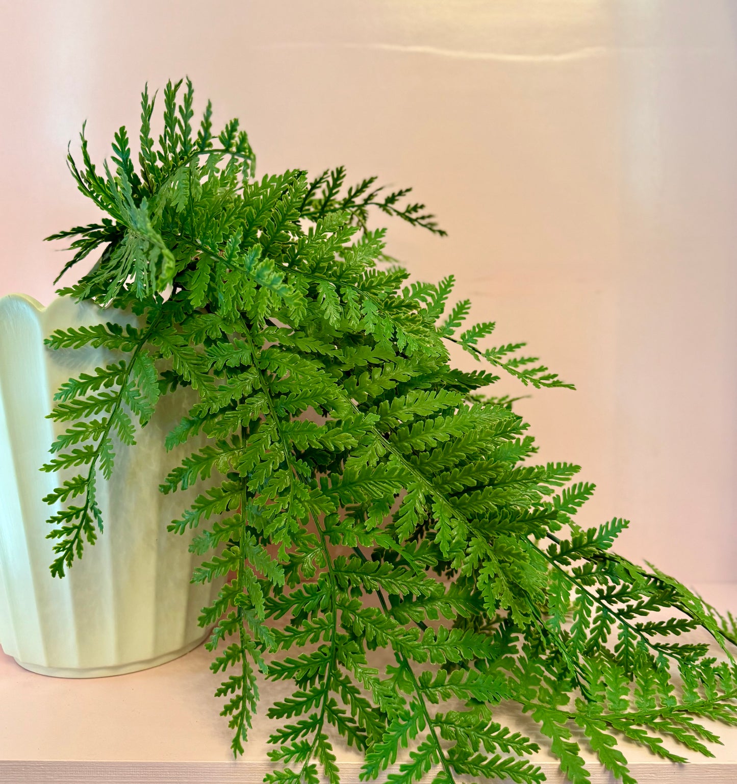 UV Resistant Hanging Ostrich Fern Bush