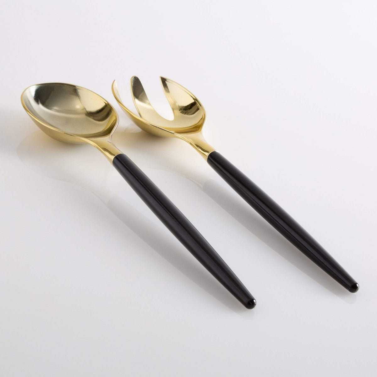 Black Gold Plastic Serving Set