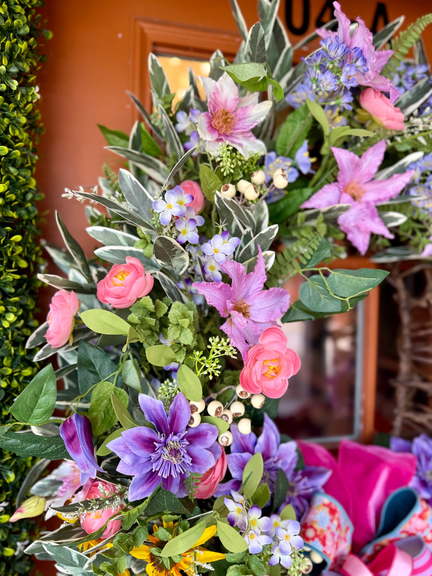 28” Vibrant Floral Wreath