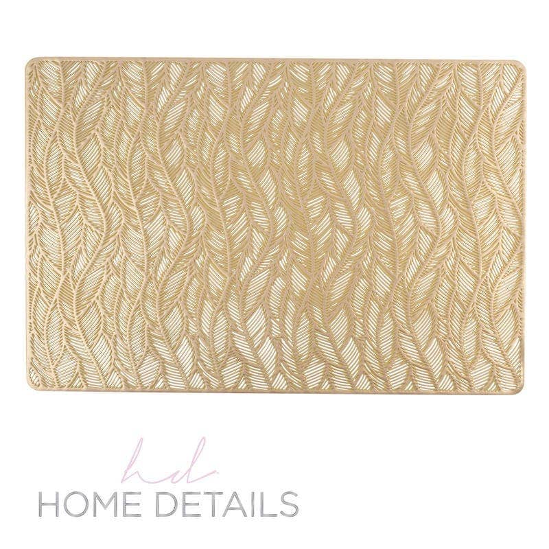 Vine Laser Cut Placemat in Gold