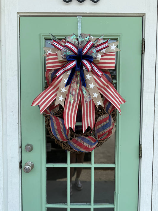 Stars and Stripes Grapevine Wreath