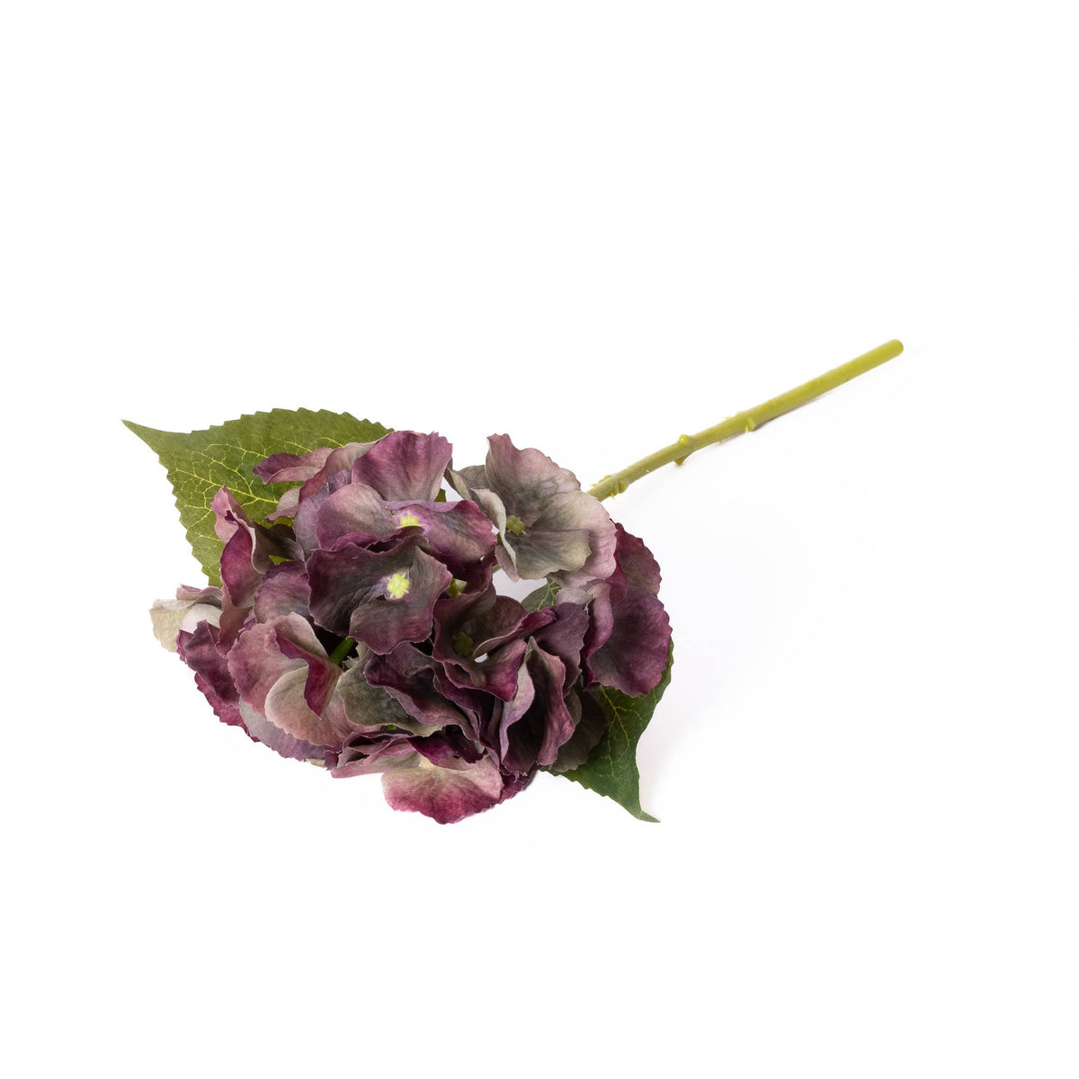 14" Real Touch Hydrangea in Antique Burgundy