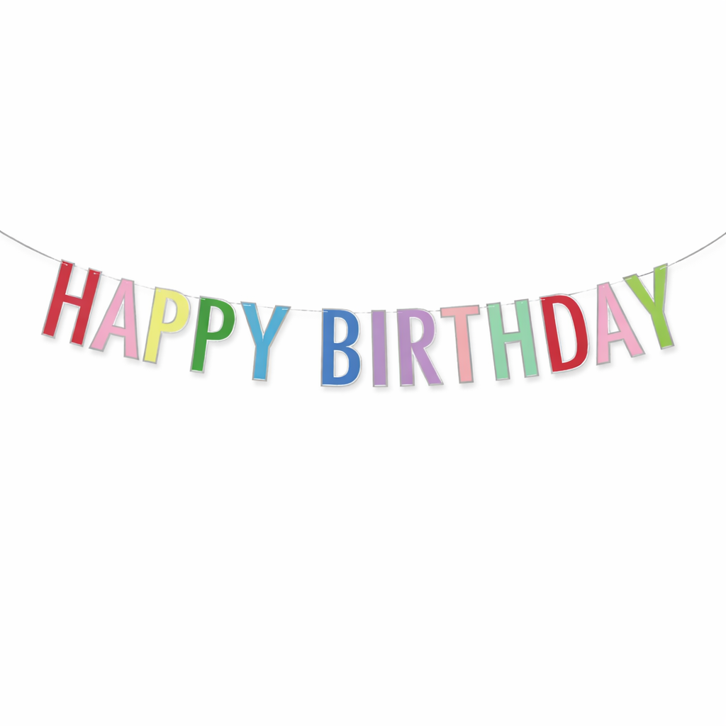 Multicolor “HAPPY BIRTHDAY” Banner