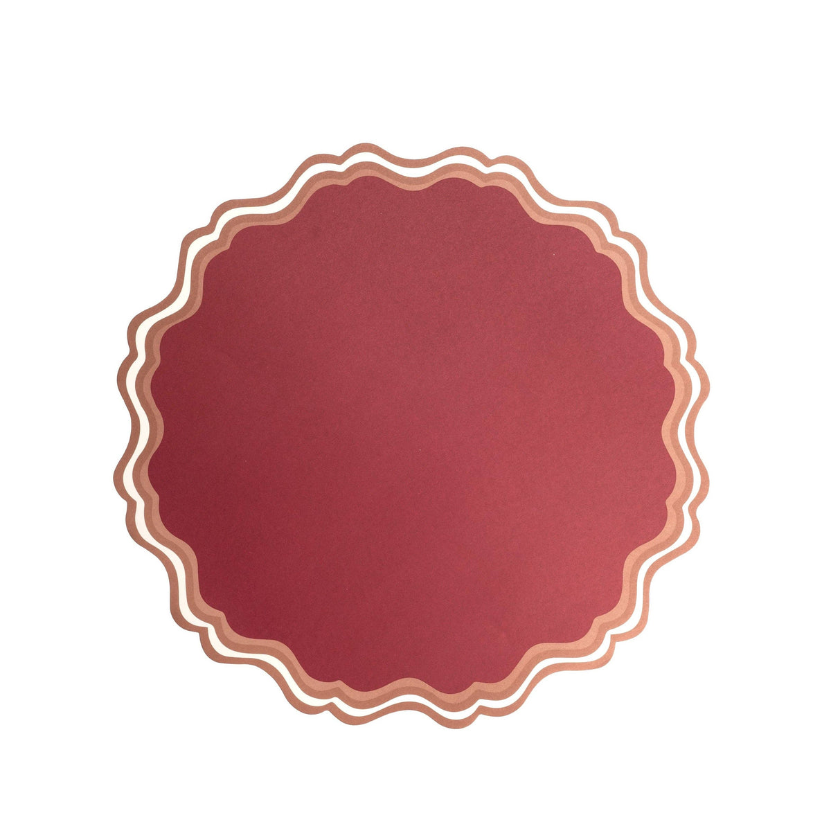 14" Scalloped Paper Placemats - 12 Per Pack