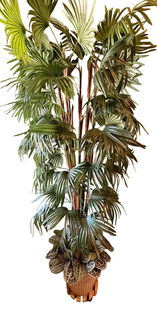 7' Artificial Fan Palm Tree