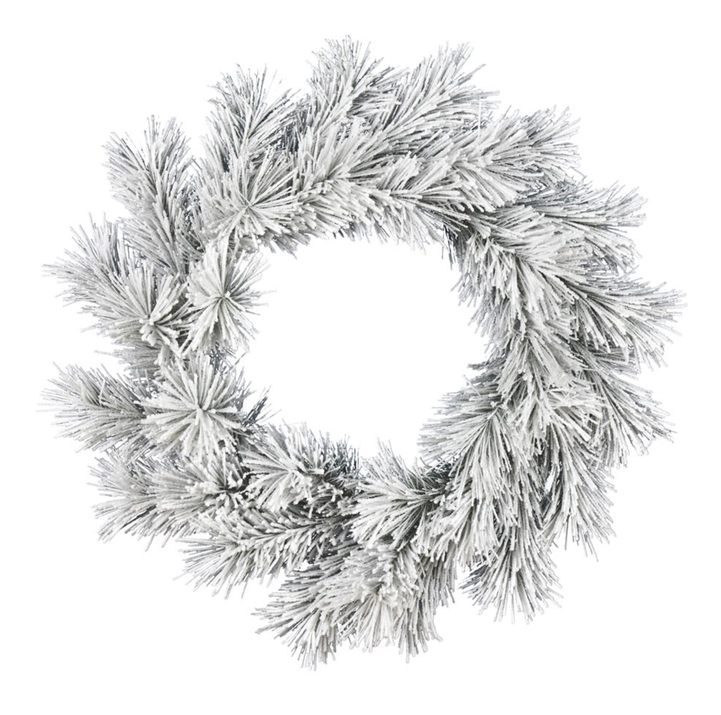 Frosted Beckett Pine Artificial Christmas Wreath, Unlit