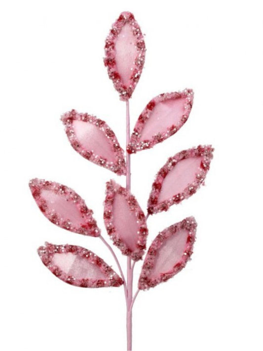 27" CANDY W/SNOWGLITTER SPRAY STEM