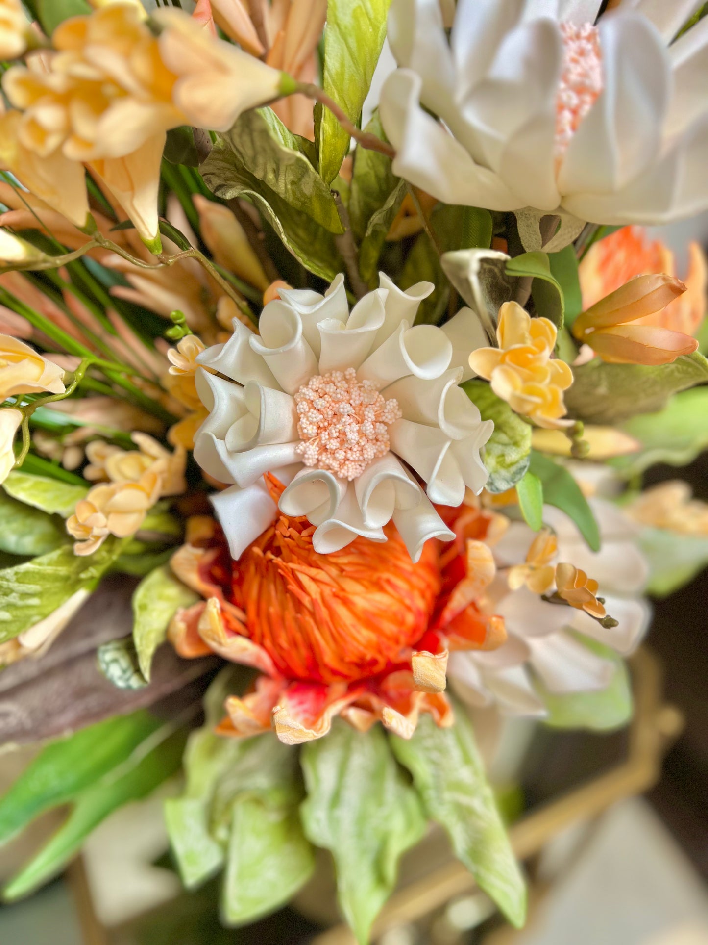King Protea Sunset Orange Arrangement