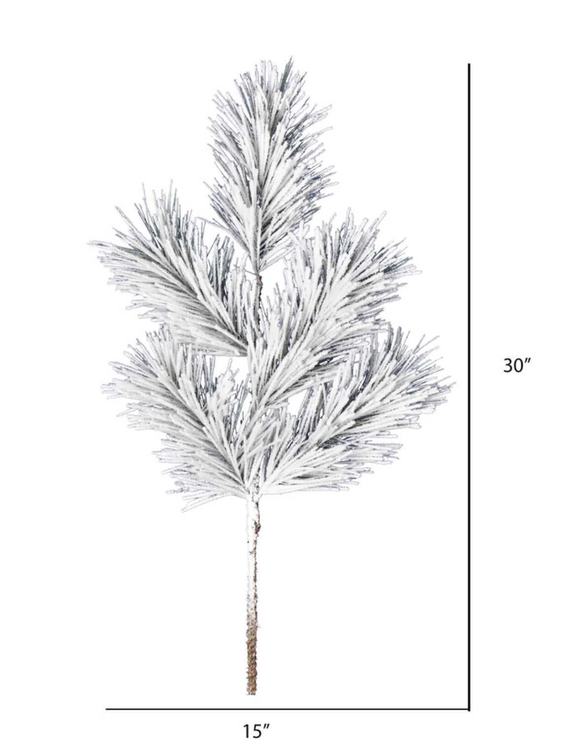 Frosted Beckett Pine Artificial Christmas Spray
