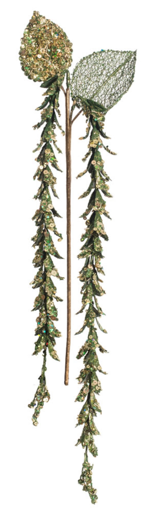 Pearl Hanging Lupin Artificial Christmas Spray