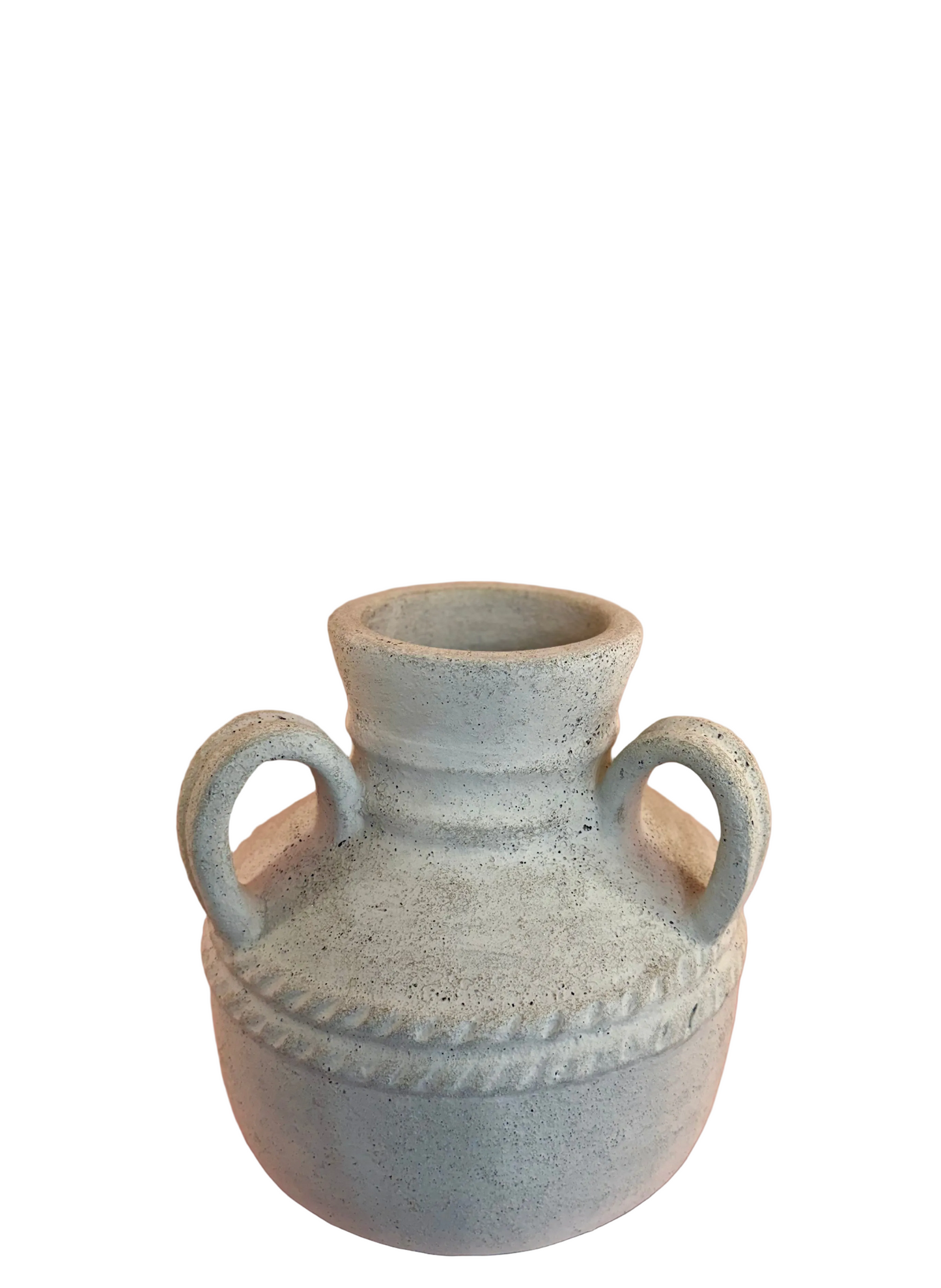 Weathered Terracotta Arched Handle Planter