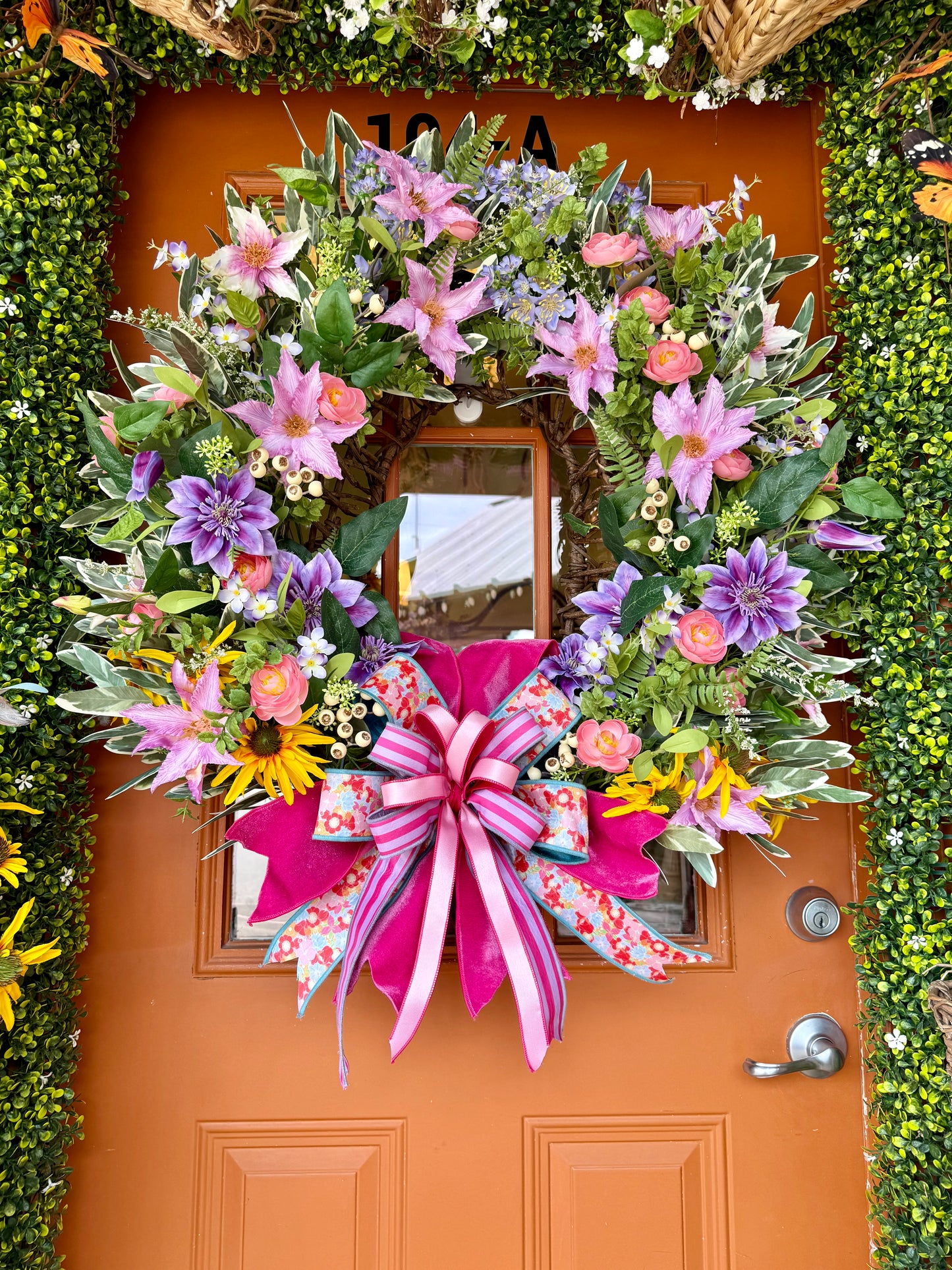 28” Vibrant Floral Wreath