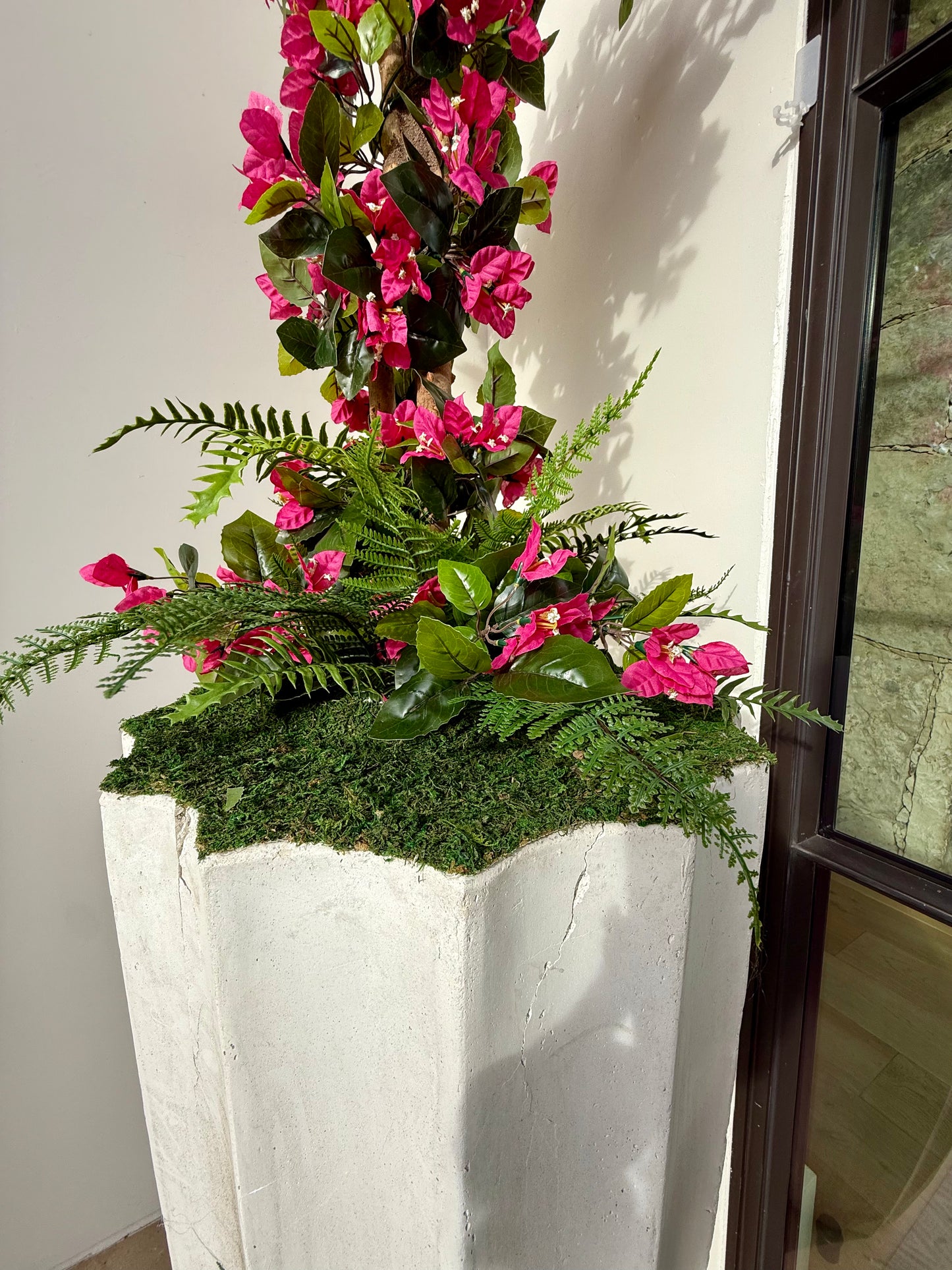 4” UV Artificial Spiral Bougainvillea Trees