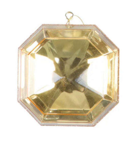 4-5” Gold Acrylic Precious Gem Ornaments