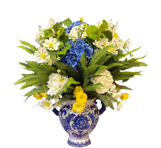 Blanco Blue & White Grandure