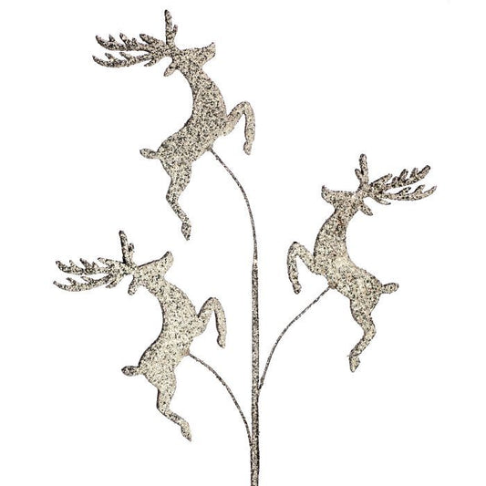 GLITTER/SEQUIN DEER X3 SPRAY 30"