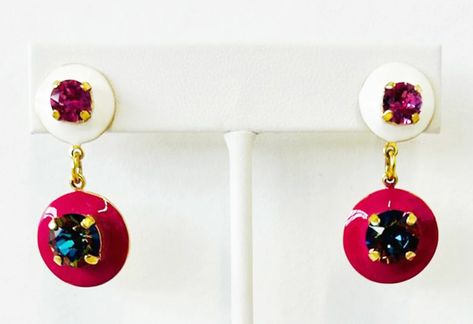 Janie II Earrings-Rose