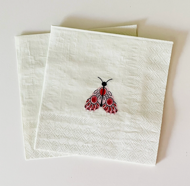 Flutter Butterfly Small Paper Napkins - 8 Per Pack