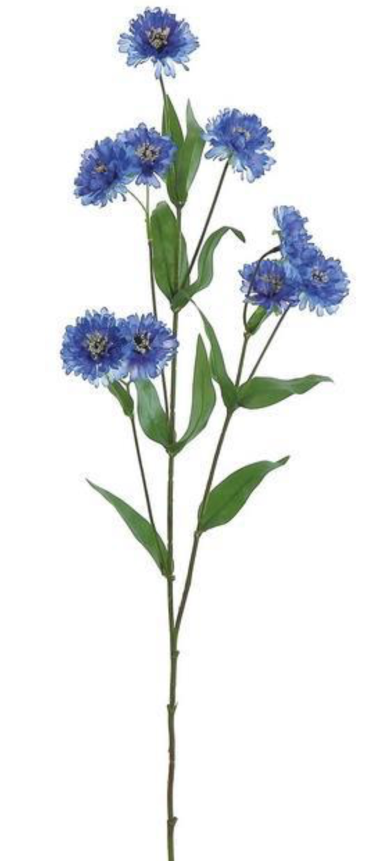 30" DK BLUE CORNFLOWER SPRAY