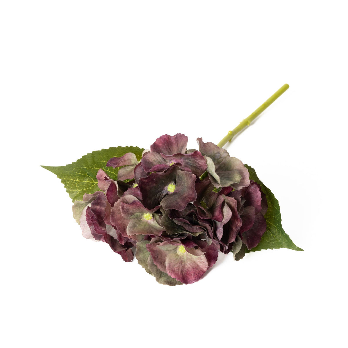 14" Real Touch Hydrangea in Antique Burgundy