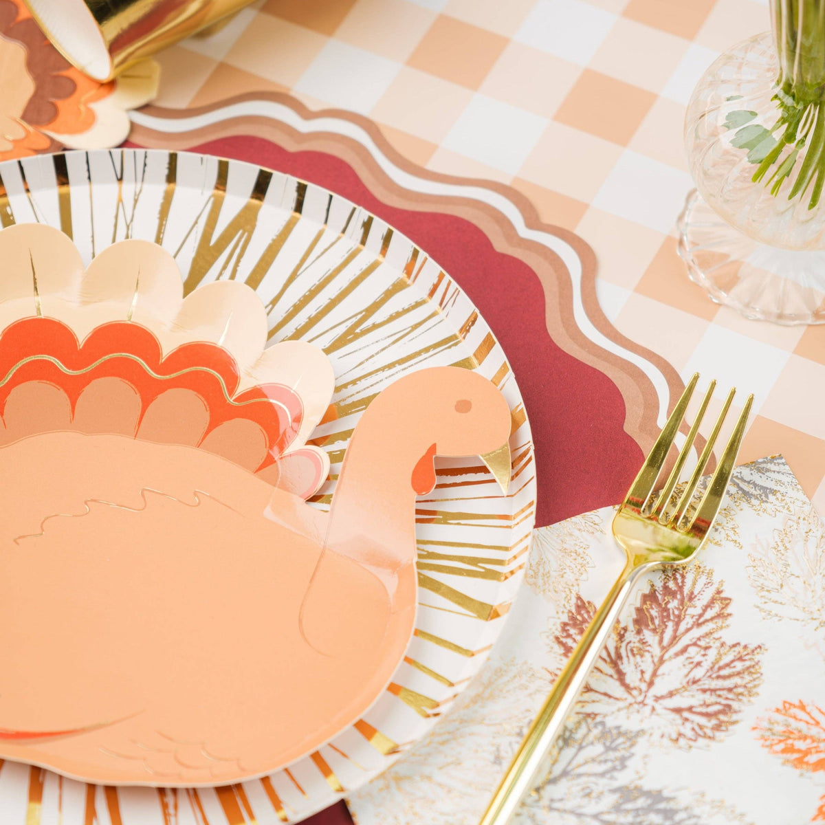 14" Scalloped Paper Placemats - 12 Per Pack