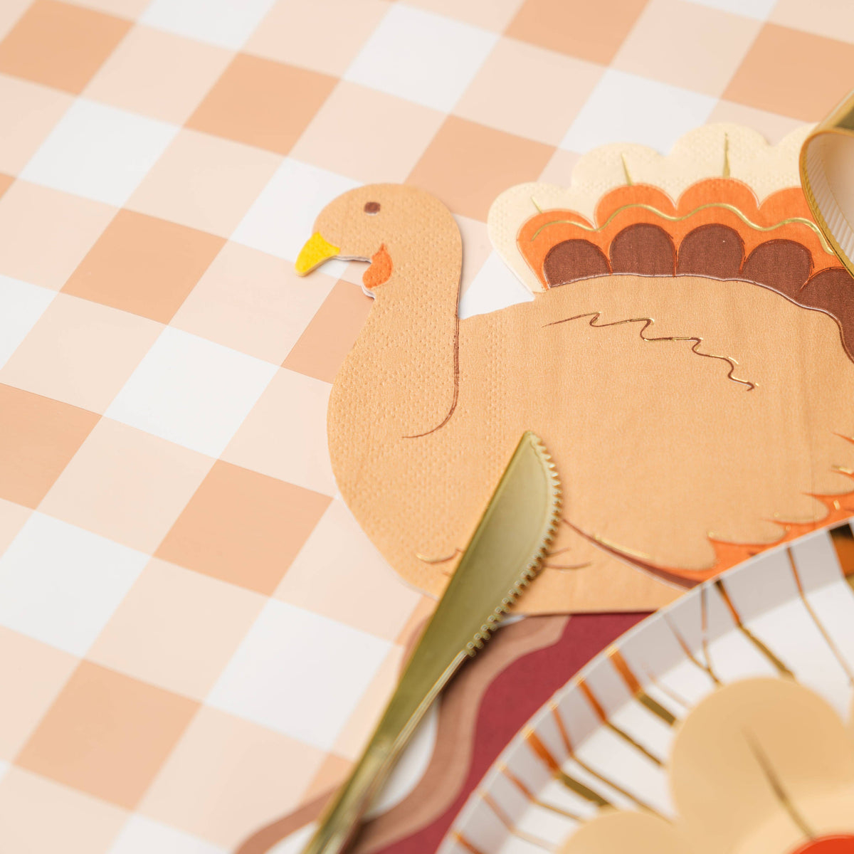 Harvest Turkey Paper Napkins - 16 Per Pack