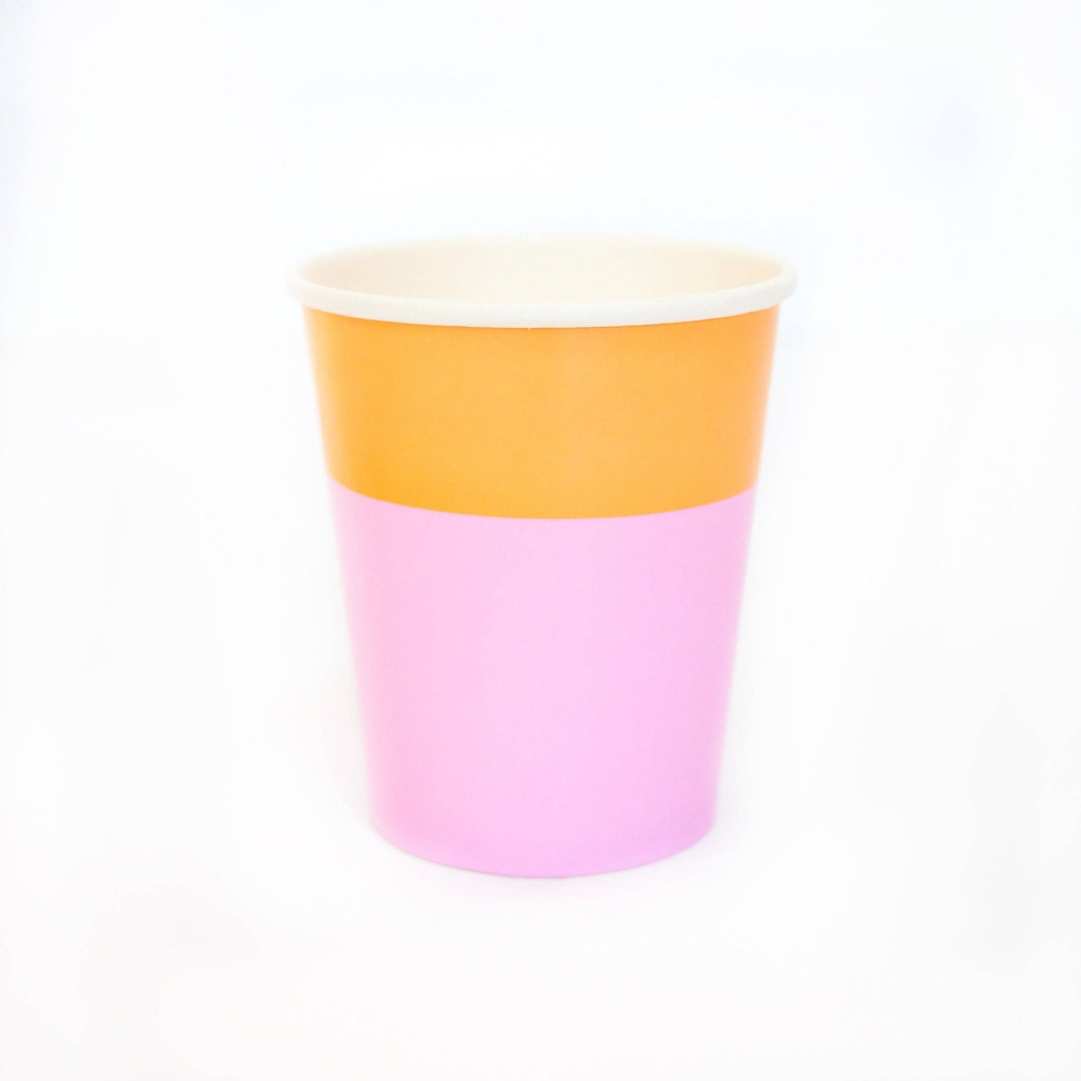 Color Blocked Paper Cups - 8 Pack