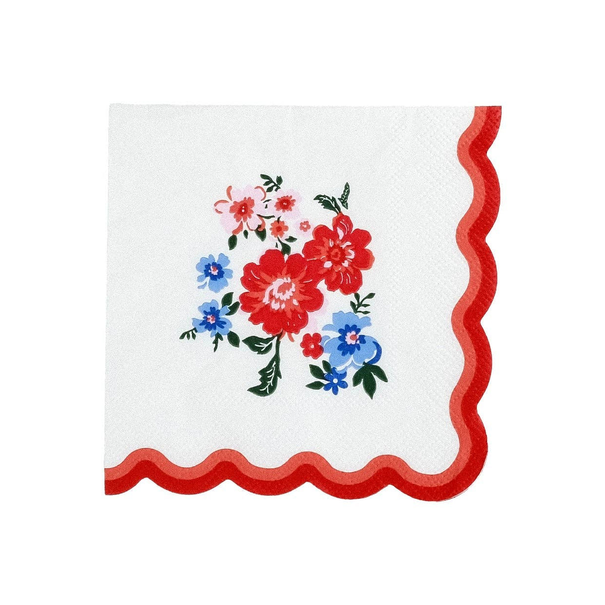 Summer Floral Cocktail Napkins - 16 Per Pack