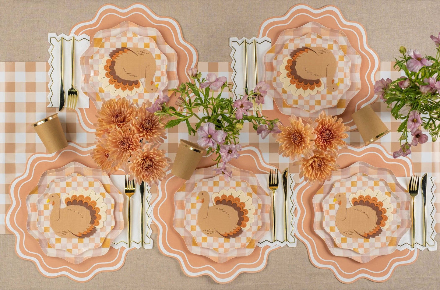Harvest Turkey Paper Napkins - 16 Per Pack