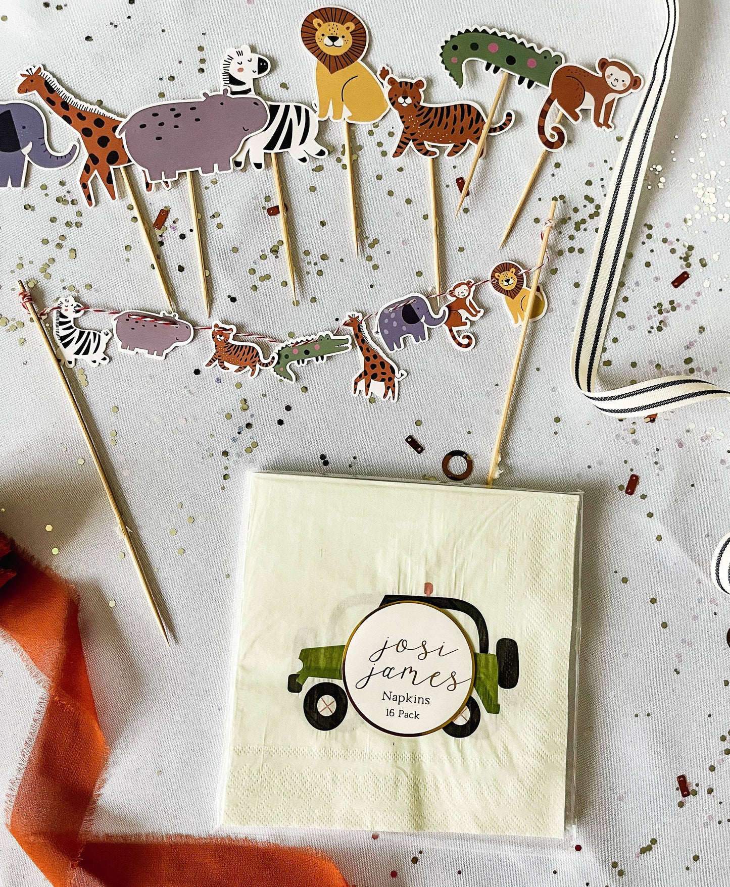 Fun Safari Jeep Paper Napkins - Large