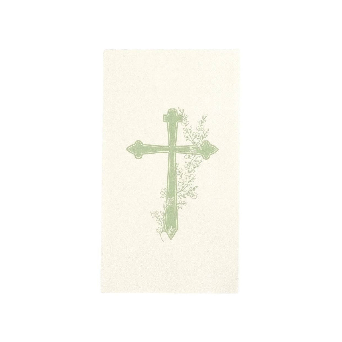Cross Floral Elegance Guest Towels - 16 Per Pack