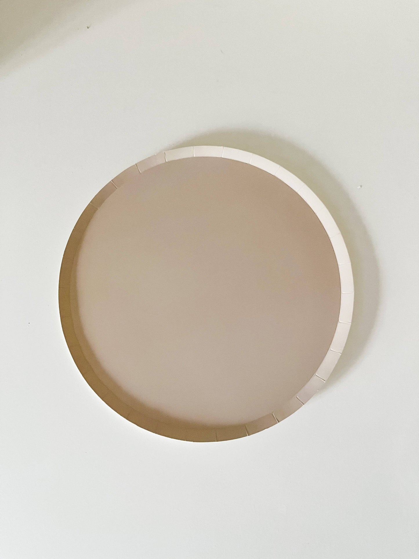 9" Classic Beige Paper Plates - 8 Per Set